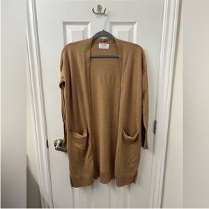 Old Navy open front longline cardigan in beige